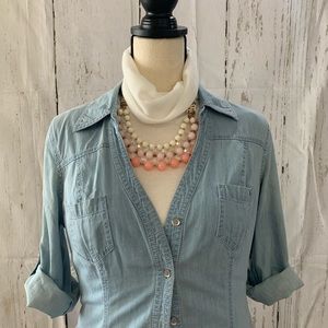 LabelBe Turtleneck Sweater Top- White